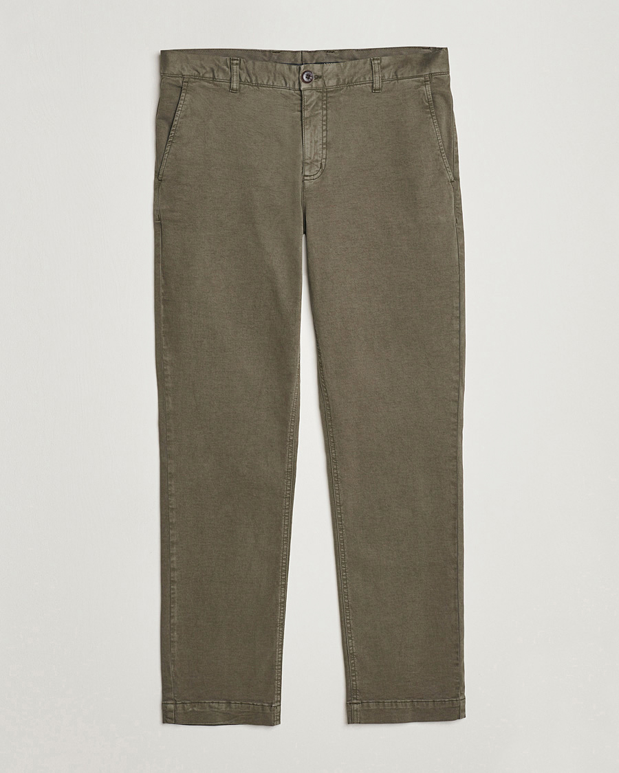 Herr | Byxor | Morris | Jeffrey Brushed Chinos Olive
