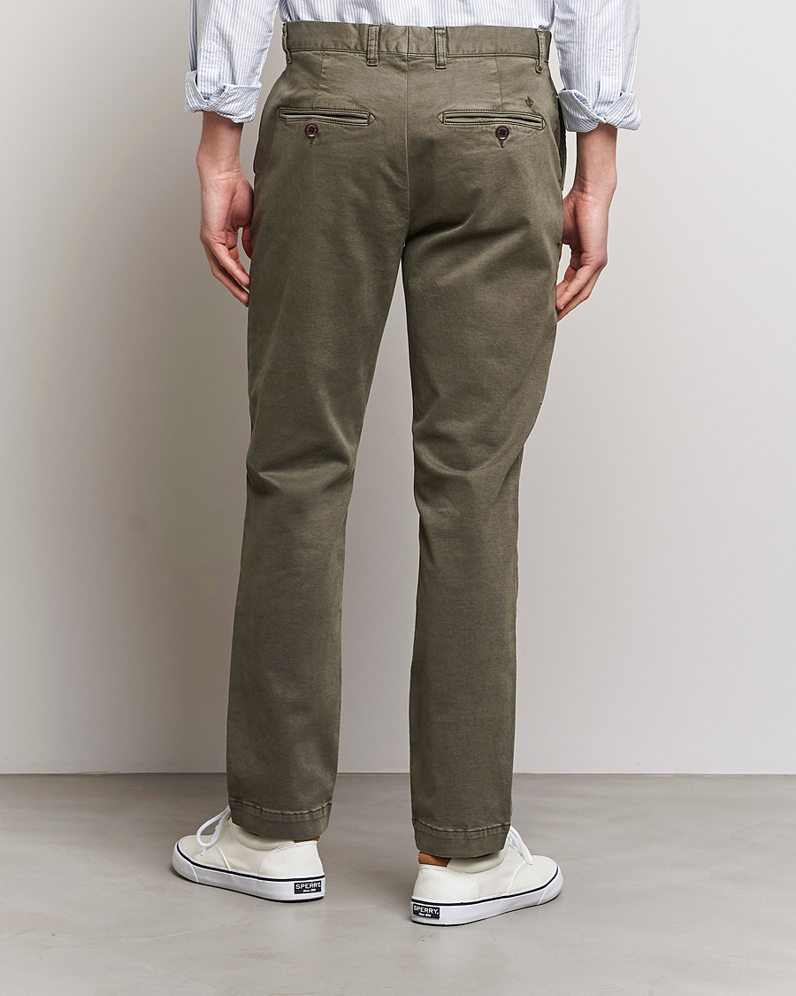 Herr | Byxor | Morris | Jeffrey Brushed Chinos Olive