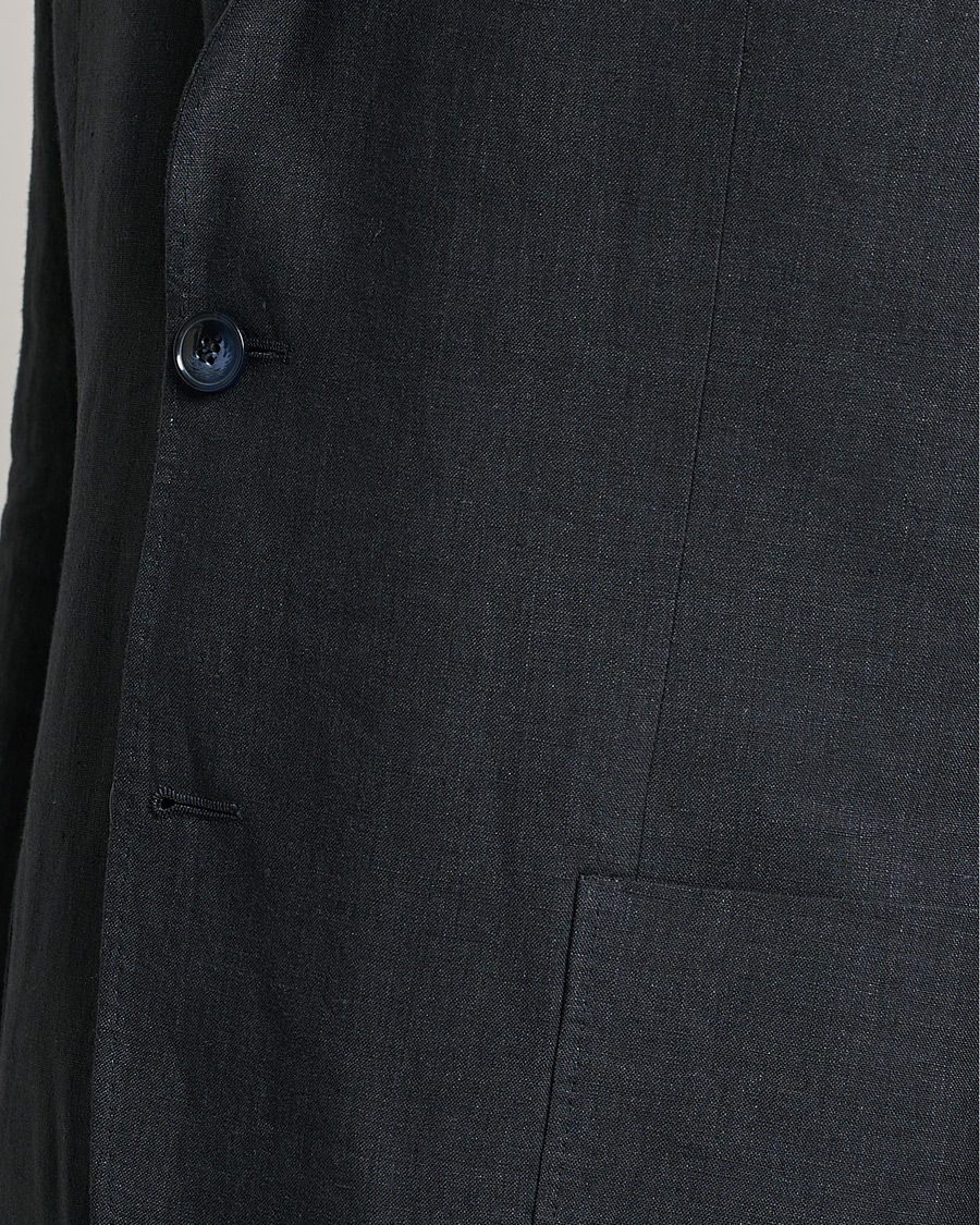 Herr | Kavajer | Morris | Archie Linen Suit Blazer Navy