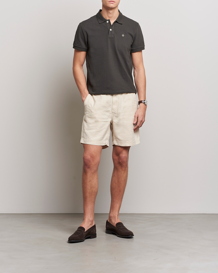 Herr | Shorts | Morris | Fenix Linen Drawstring Shorts Beige