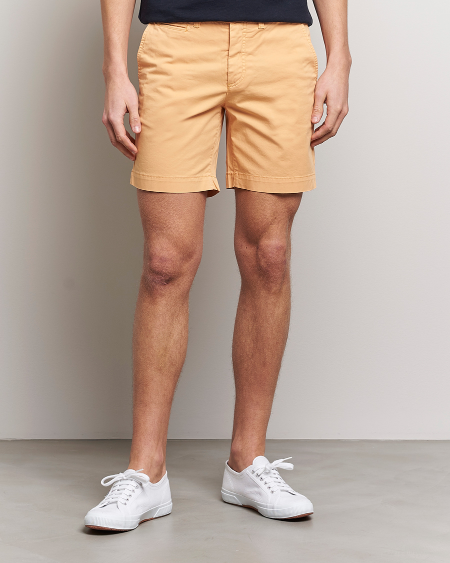 Herr | Shorts | Morris | Light Twill Chino Shorts Orange