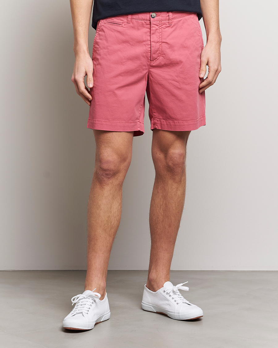 Herr | Shorts | Morris | Light Twill Chino Shorts Red
