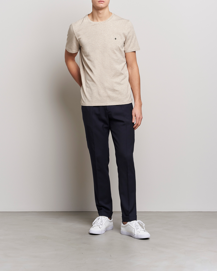 Herr | T-Shirts | Morris | James Cotton T-Shirt Beige