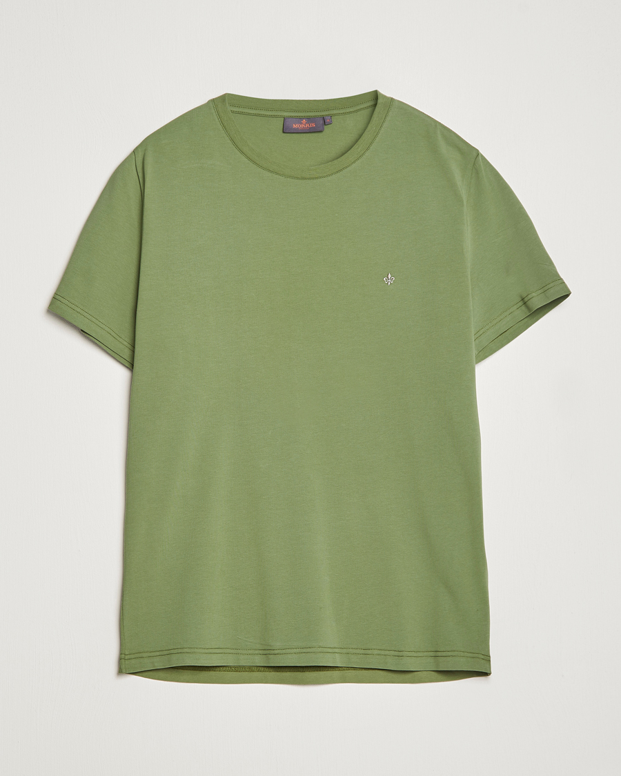 Herr | T-Shirts | Morris | James Cotton T-Shirt Dark Green