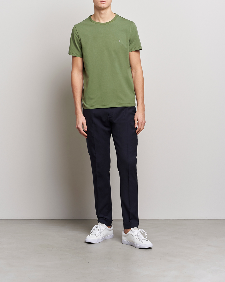 Herr | T-Shirts | Morris | James Cotton T-Shirt Dark Green