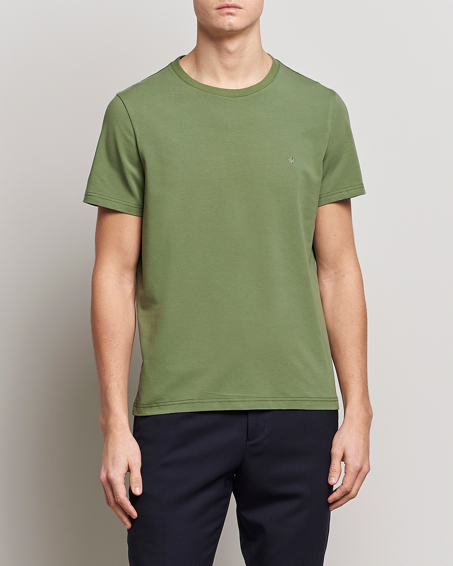 Herr | T-Shirts | Morris | James Cotton T-Shirt Dark Green
