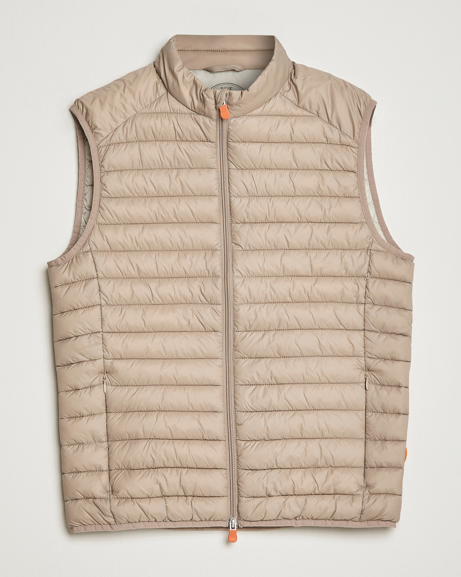 Herr | Västar | Save The Duck | Adamus Lightweight Padded Vest Dune Beige