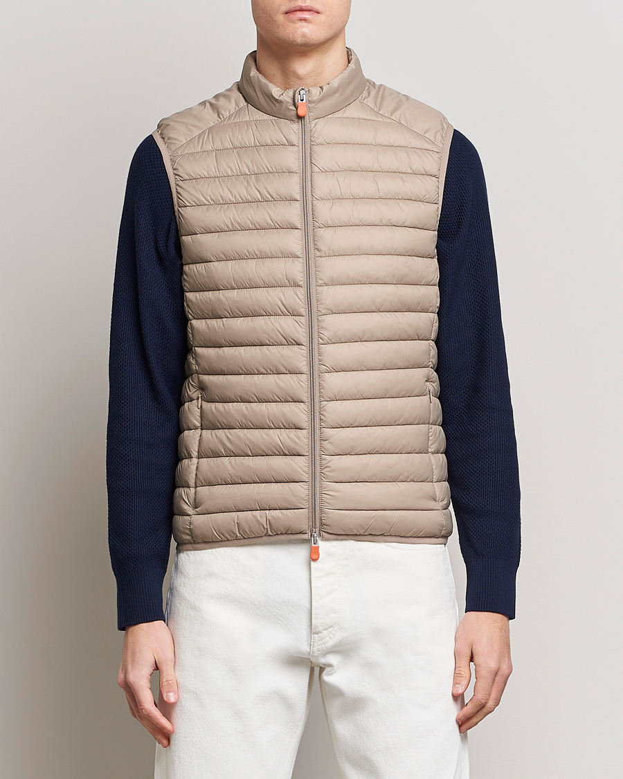 Herr | Västar | Save The Duck | Adamus Lightweight Padded Vest Dune Beige