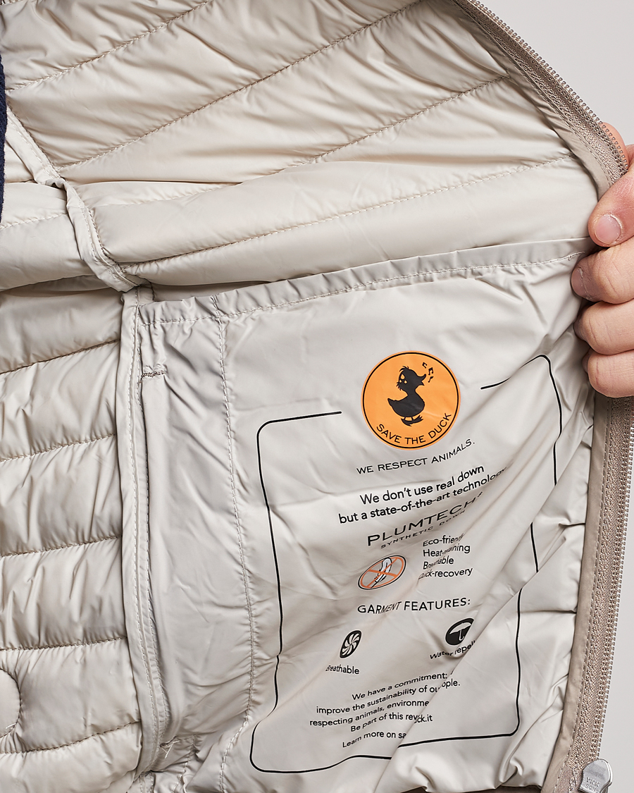 Herr | Västar | Save The Duck | Adamus Lightweight Padded Vest Dune Beige