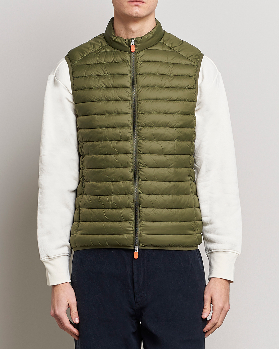 Herr | Västar | Save The Duck | Adamus Lightweight Padded Vest Dusty Olive