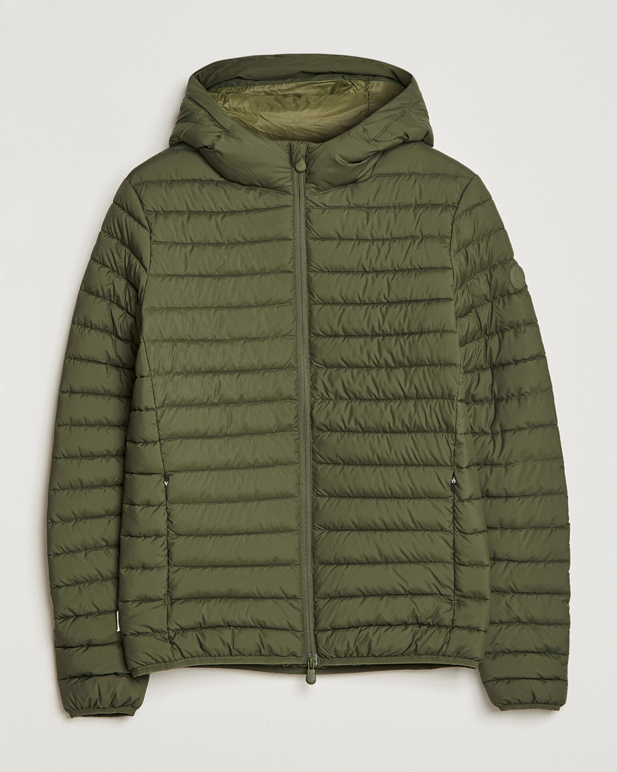 Herr | Jackor | Save The Duck | Luke Lightweight Matt Padded Hood Jacket Dusty Olive