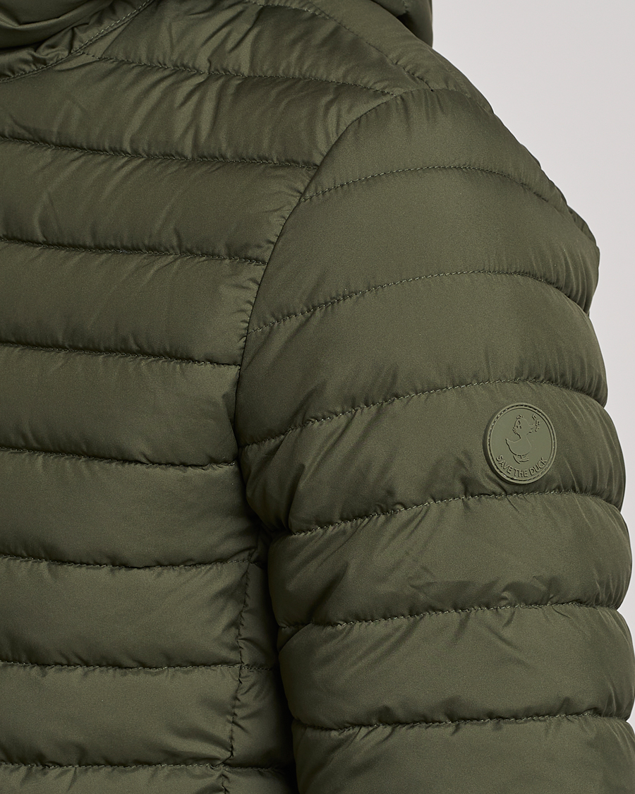 Herr | Jackor | Save The Duck | Luke Lightweight Matt Padded Hood Jacket Dusty Olive