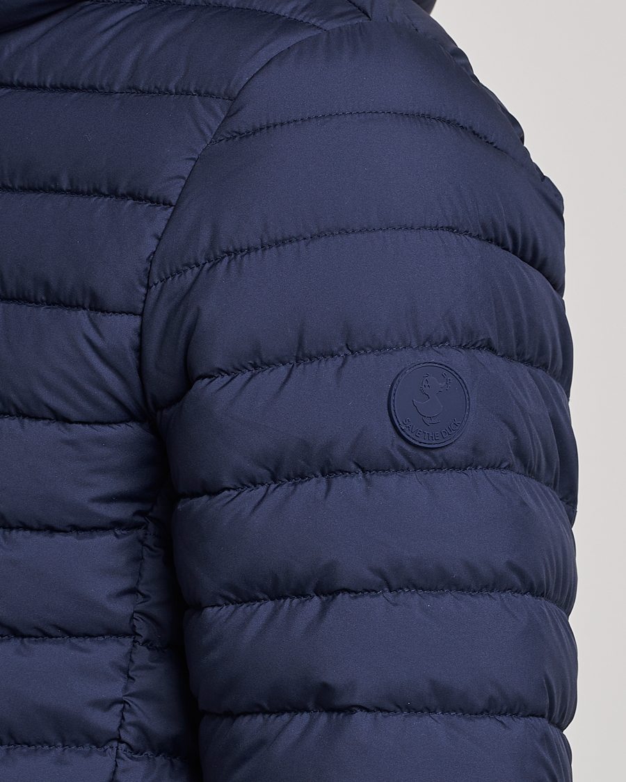 Herr | Jackor | Save The Duck | Luke Lightweight Matt Padded Hood Jacket Navy Blue
