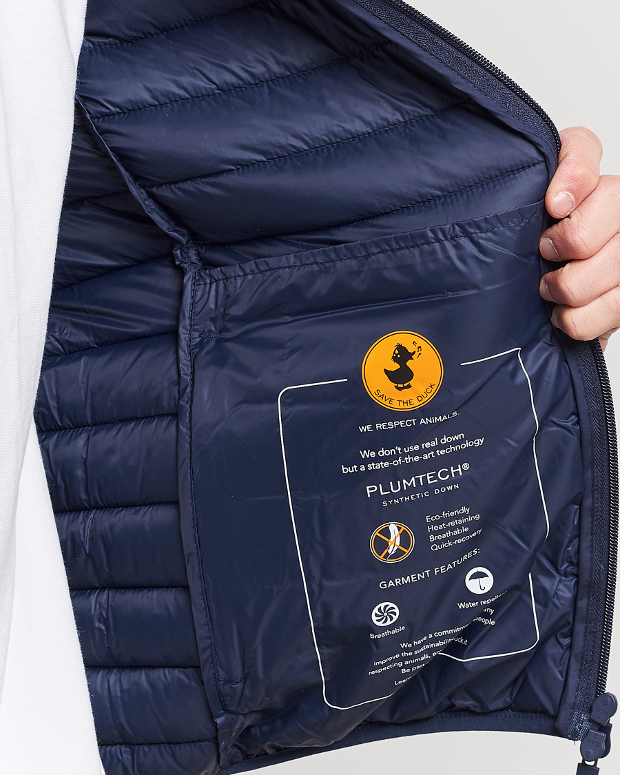 Herr | Jackor | Save The Duck | Luke Lightweight Matt Padded Hood Jacket Navy Blue