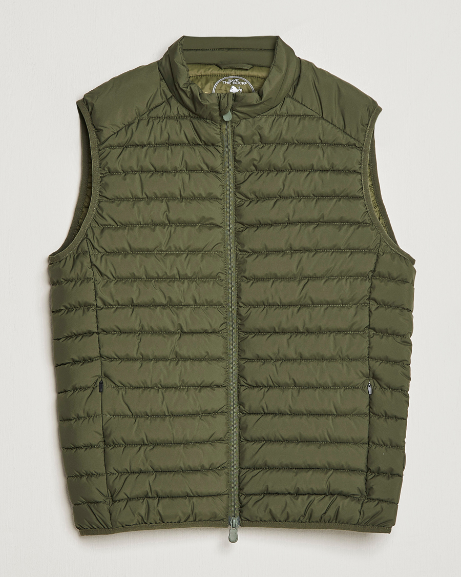 Herr | Västar | Save The Duck | Leonard Lightweight Matt Padded Vest Dusty Olive