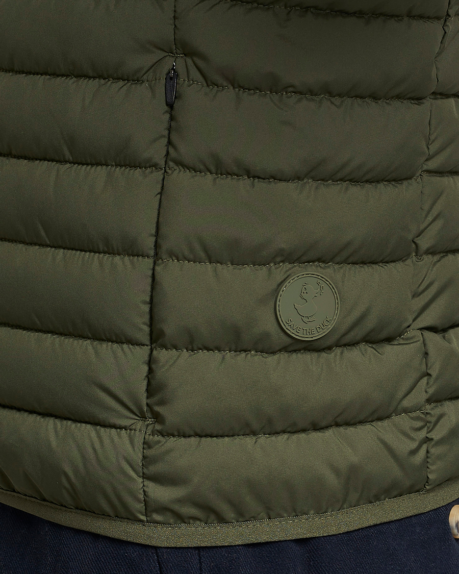 Herr | Västar | Save The Duck | Leonard Lightweight Matt Padded Vest Dusty Olive