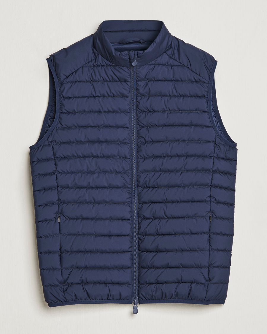 Herr | Västar | Save The Duck | Leonard Lightweight Matt Padded Vest Navy Blue