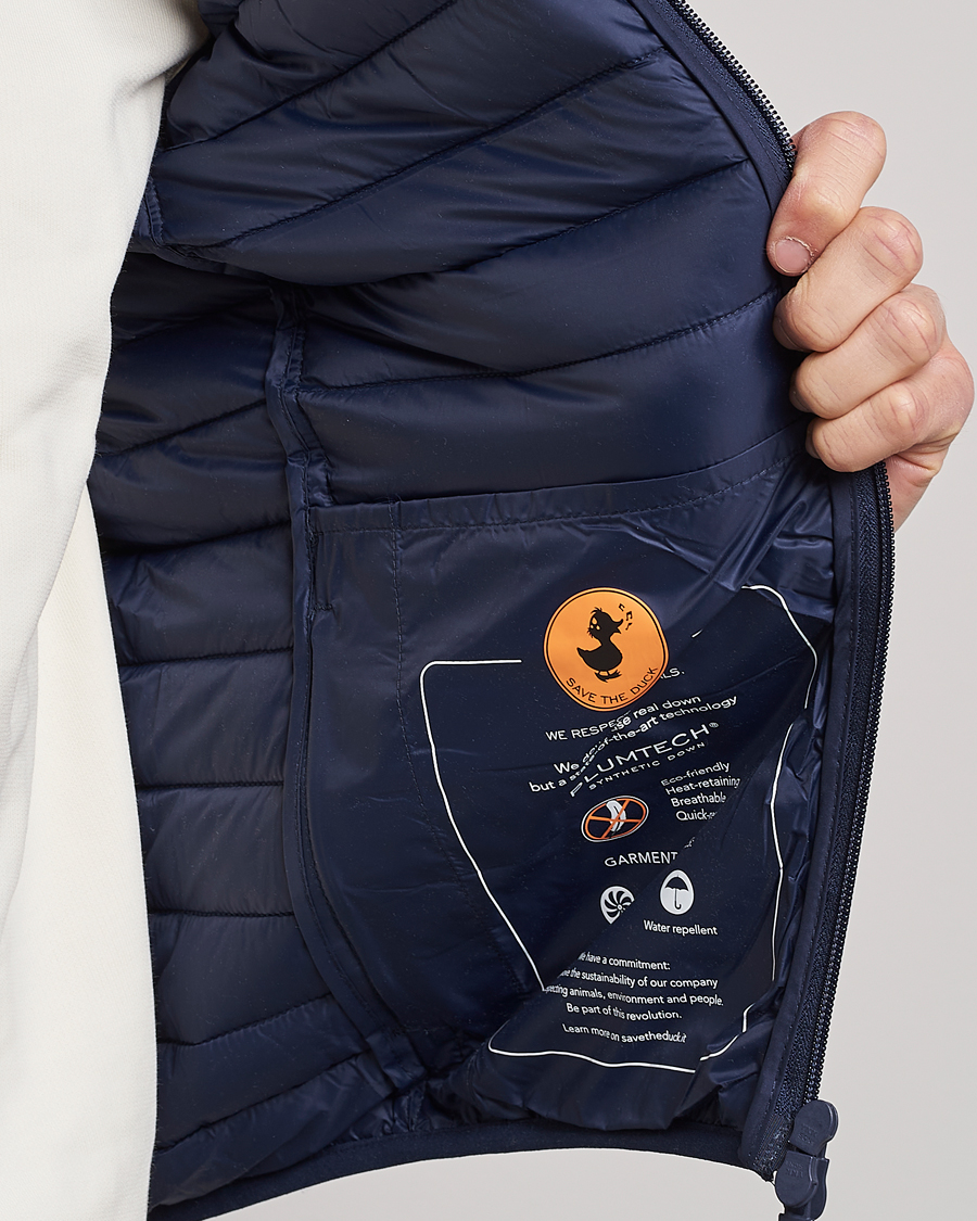 Herr | Västar | Save The Duck | Leonard Lightweight Matt Padded Vest Navy Blue