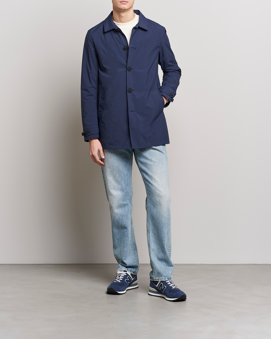 Herr | Jackor | Save The Duck | Hamilton Recycled Nylon Coat Navy Blue