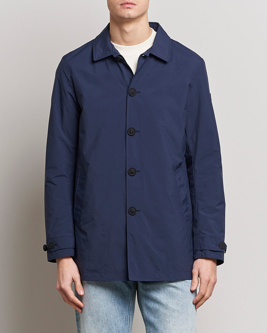 Herr | Jackor | Save The Duck | Hamilton Recycled Nylon Coat Navy Blue