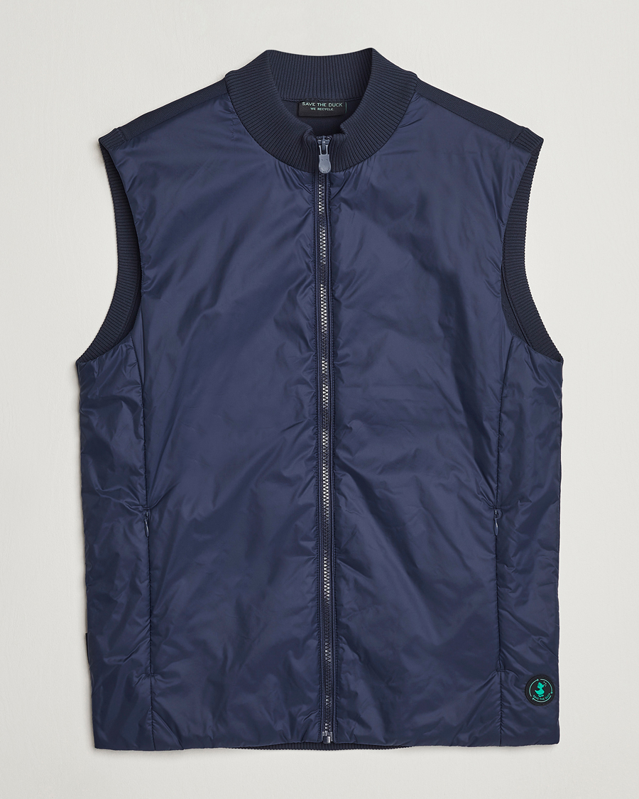 Herr | Västar | Save The Duck | Tucana Recycled Hybrid Vest Navy Blue