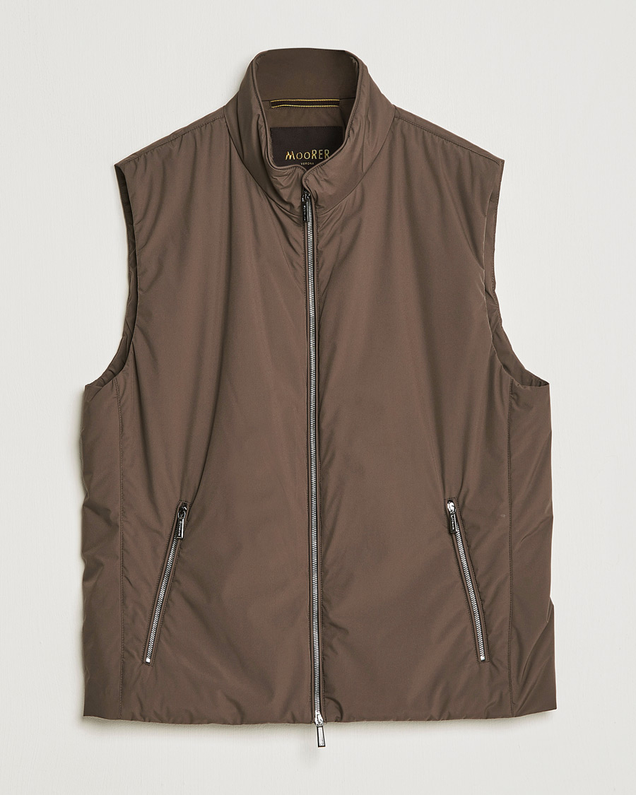 Herr | Västar | MooRER | Senio Padded Vest Brown