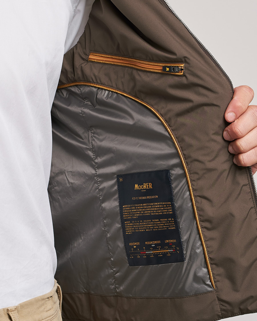 Herr | Västar | MooRER | Senio Padded Vest Brown