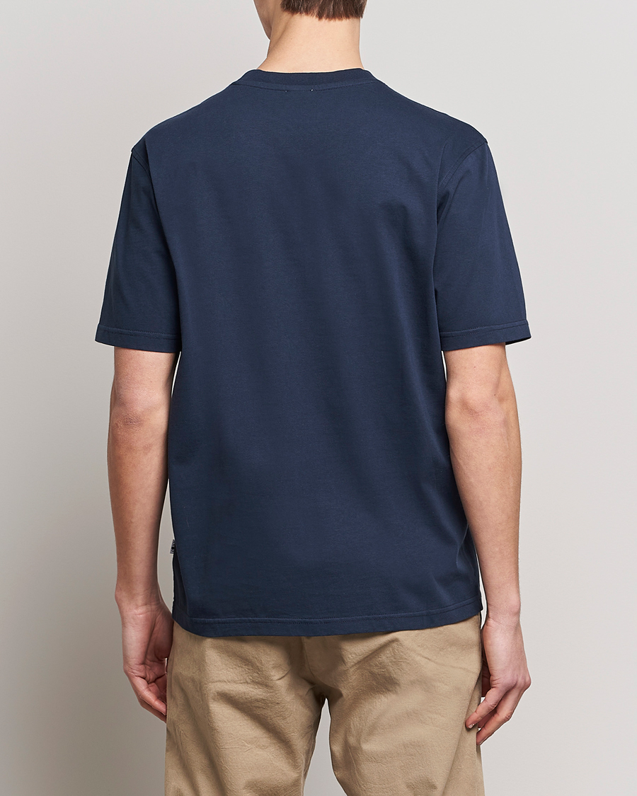 Herr | T-Shirts | NN07 | Adam Pima Crew Neck T-Shirt Navy Blue