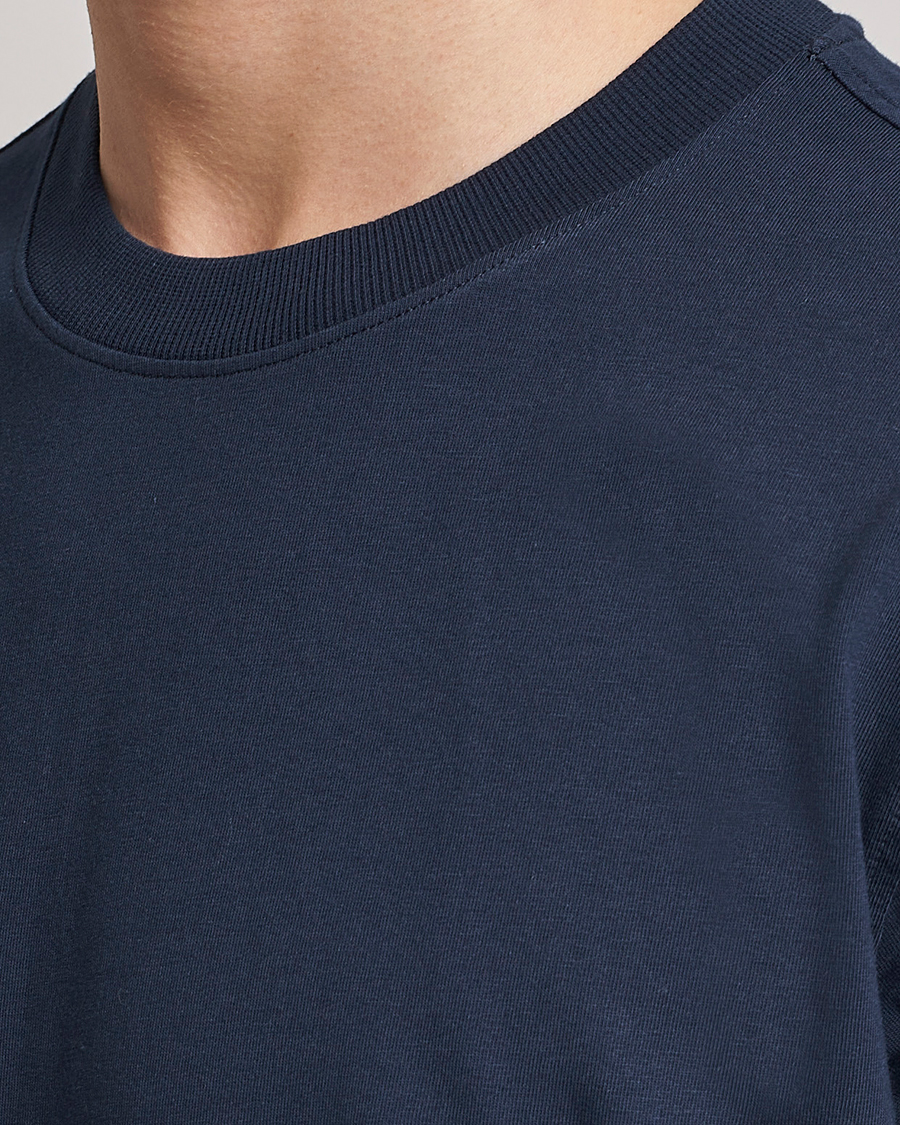 Herr | T-Shirts | NN07 | Adam Pima Crew Neck T-Shirt Navy Blue