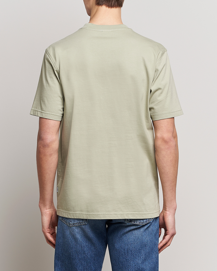 Herr | T-Shirts | NN07 | Adam Pima Crew Neck T-Shirt Pale Green