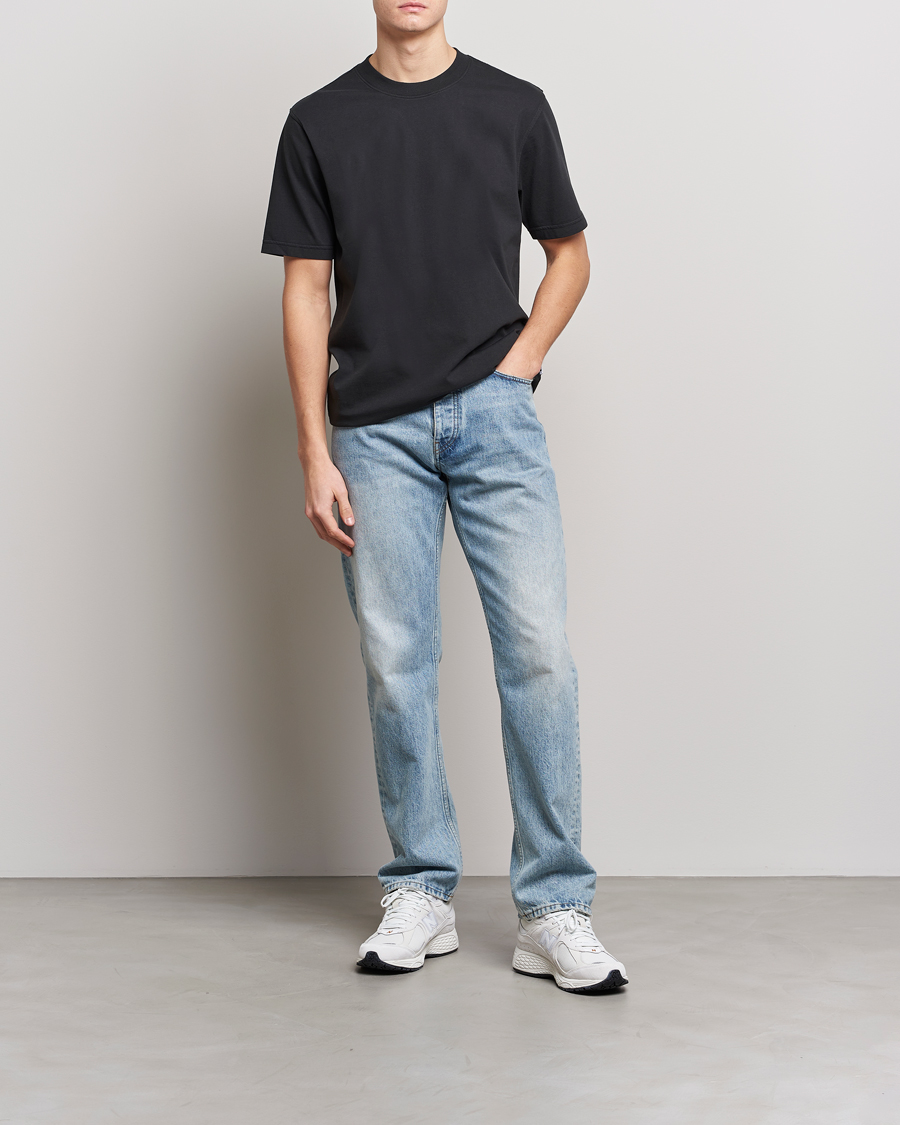 Herr | T-Shirts | NN07 | Adam Pima Crew Neck T-Shirt Black