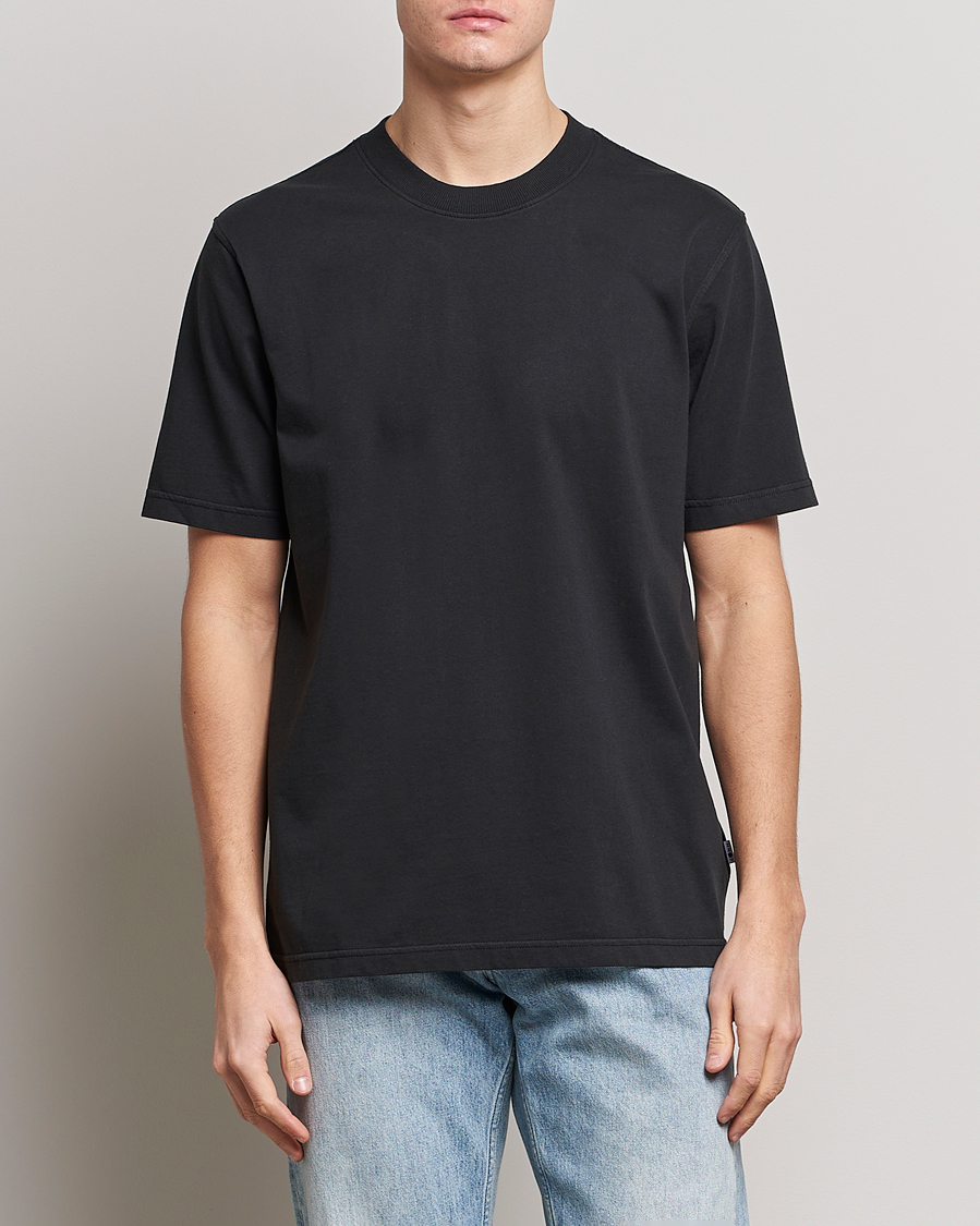 Herr | T-Shirts | NN07 | Adam Pima Crew Neck T-Shirt Black