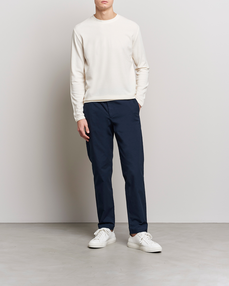 Herr | Tröjor | NN07 | Clive Knitted Sweater Egg White