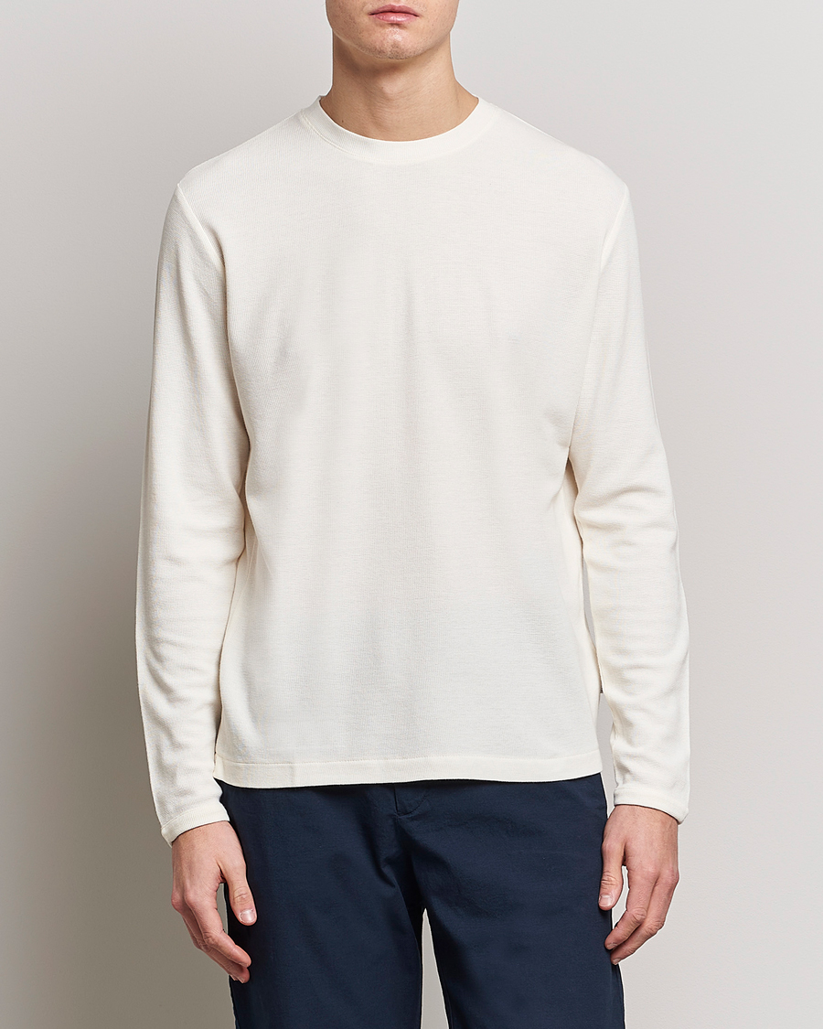 Herr | Tröjor | NN07 | Clive Knitted Sweater Egg White