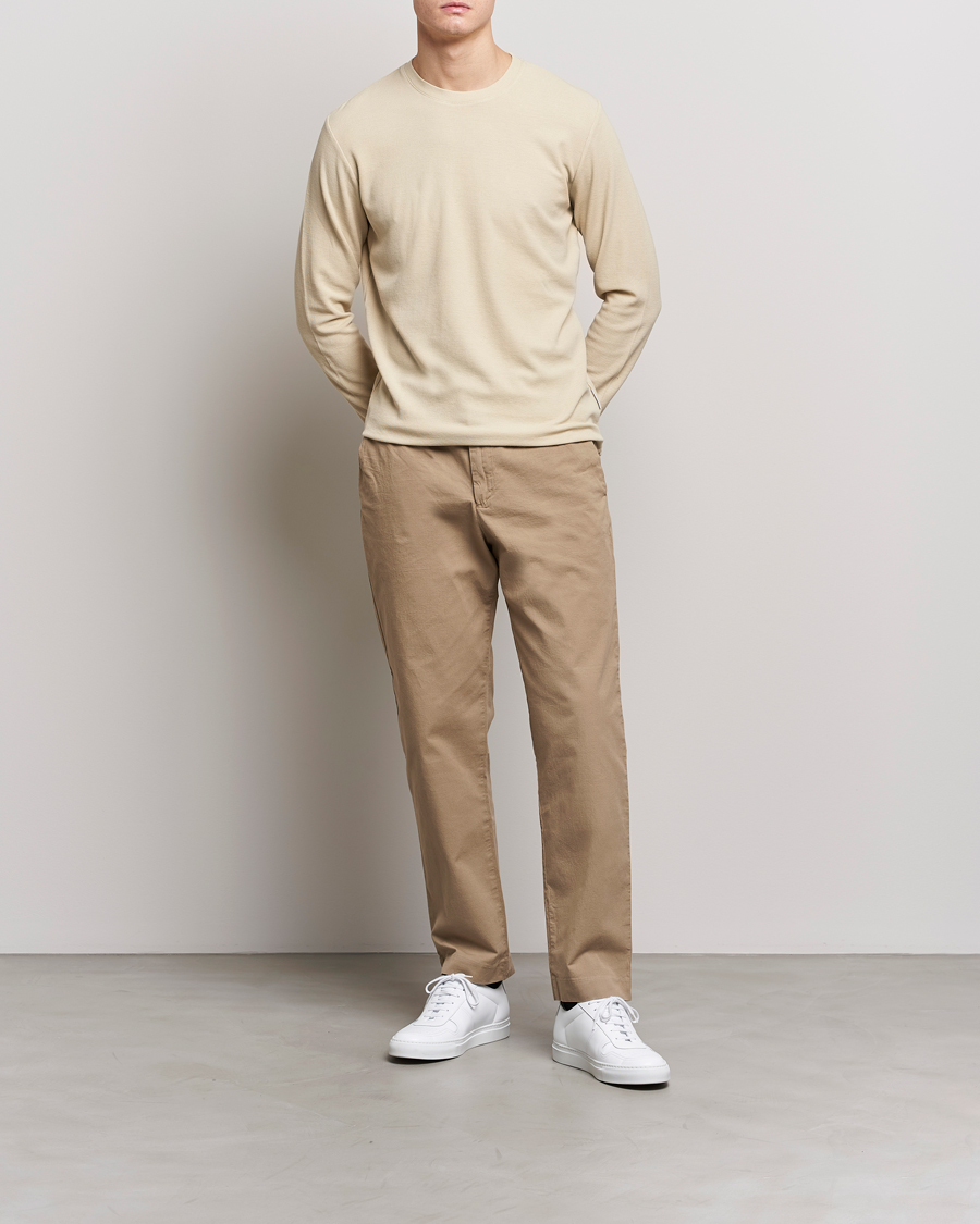 Herr | Tröjor | NN07 | Clive Knitted Sweater Ecru
