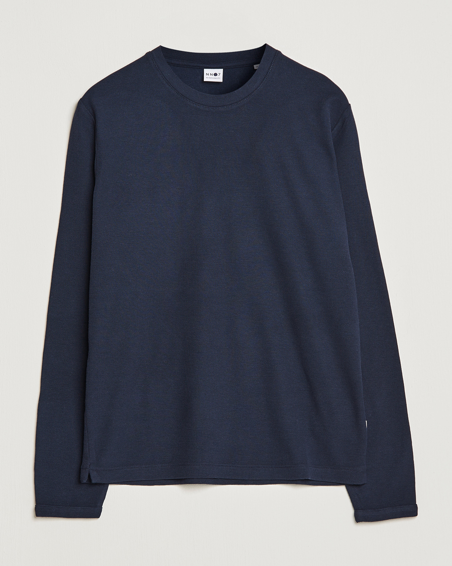 Herr | Tröjor | NN07 | Clive Knitted Sweater Navy Blue