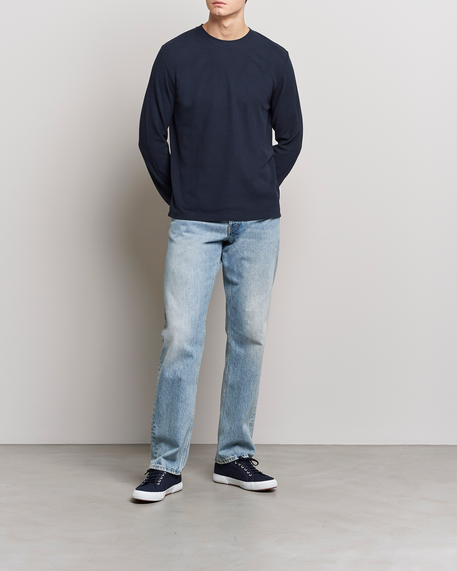 Herr | Tröjor | NN07 | Clive Knitted Sweater Navy Blue
