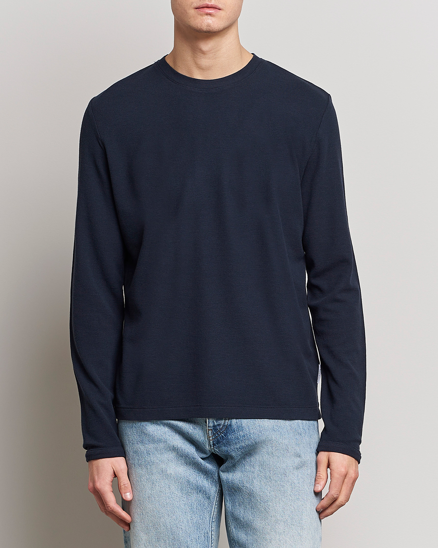 Herr | Pullover rundhals | NN07 | Clive Knitted Sweater Navy Blue