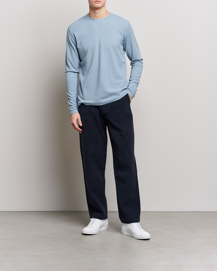 Herr | Tröjor | NN07 | Clive Knitted Sweater Ashley Blue