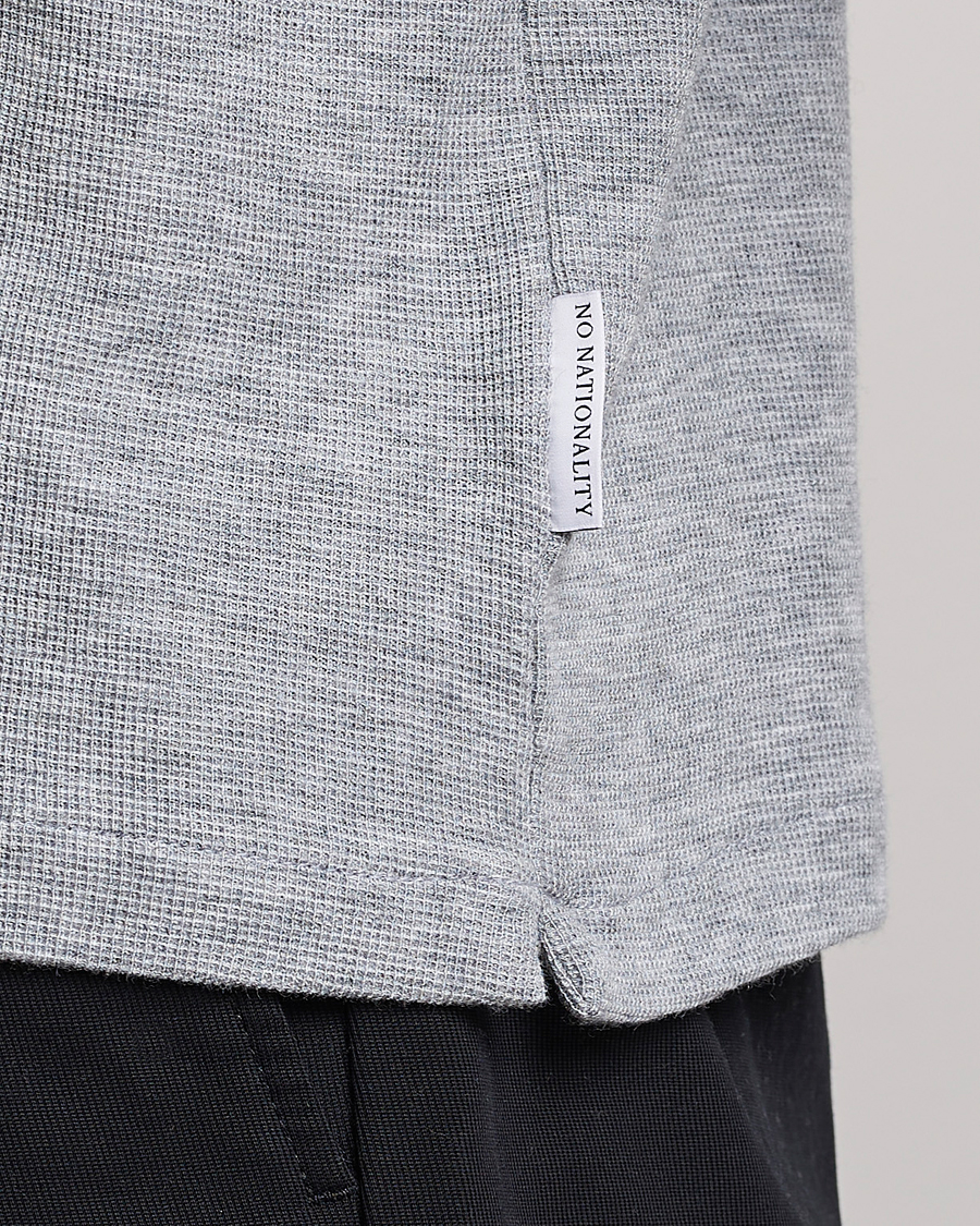 Herr | Tröjor | NN07 | Clive Knitted Sweater Light Grey Melange