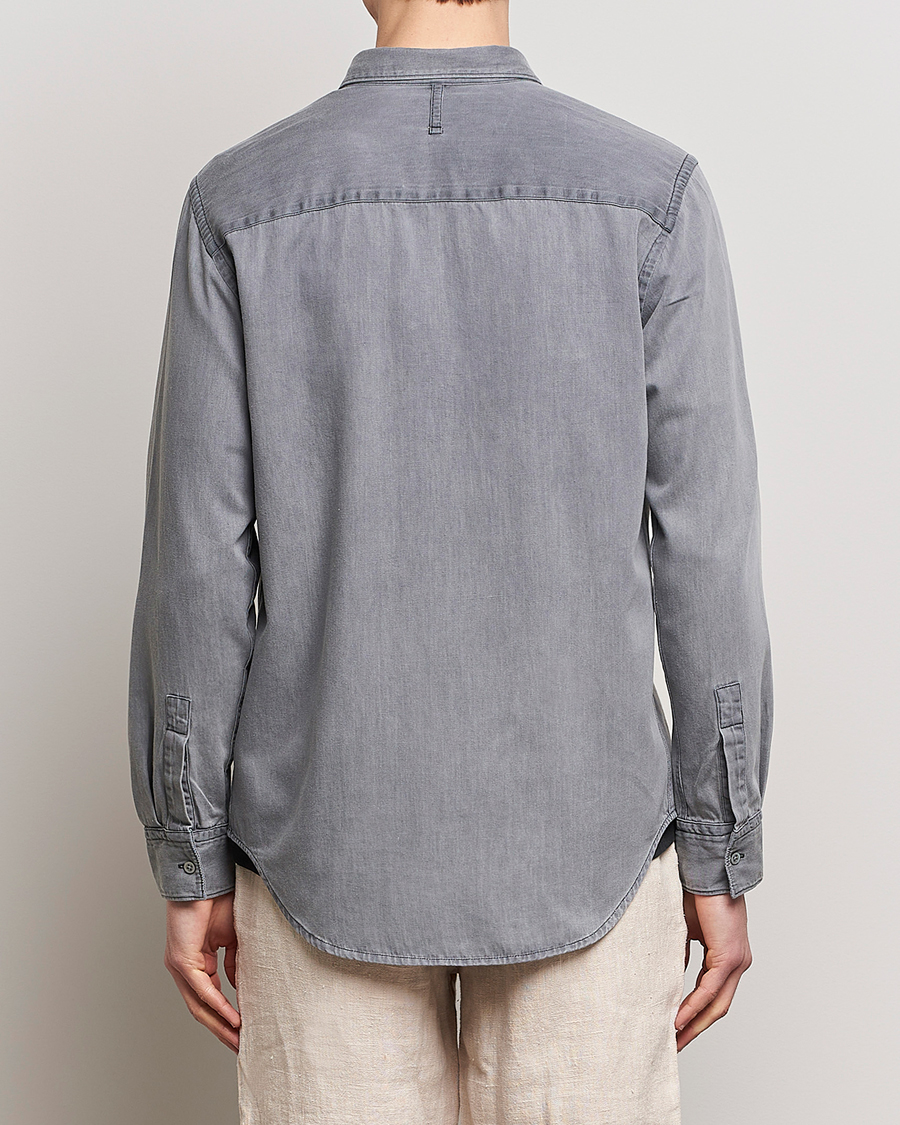 Herr | Skjortor | NN07 | Cohen Tencel Denim Shirt Grey Denim