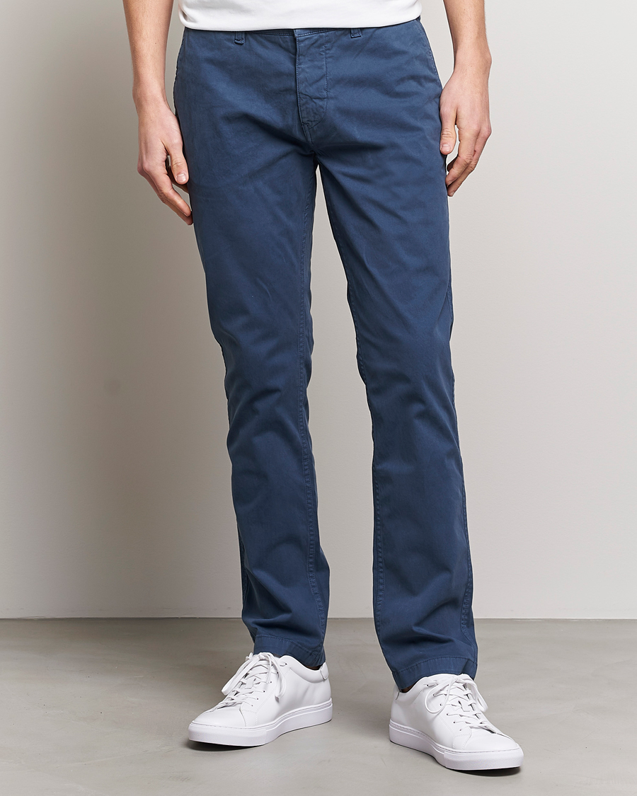 Herr | Chinos | NN07 | Marco Slim Fit Stretch Chinos Sargasso Sea