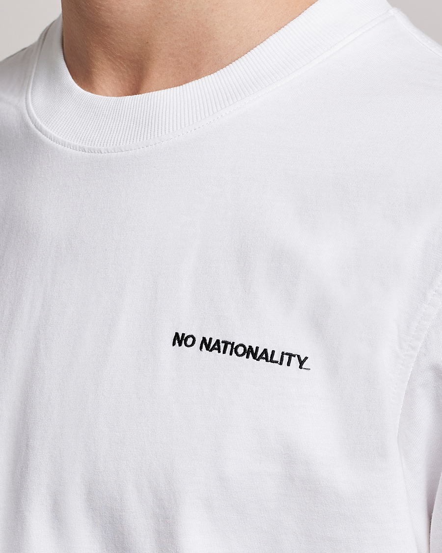 Herr | T-Shirts | NN07 | Adam Logo Crew Neck T-Shirt White