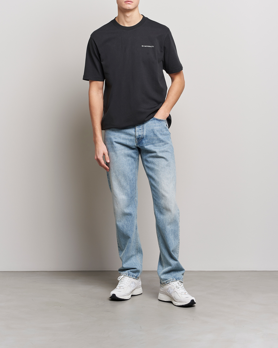 Herr | T-Shirts | NN07 | Adam Logo Crew Neck T-Shirt Black