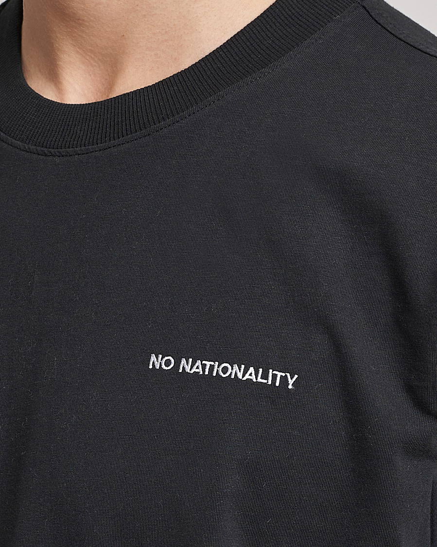 Herr | T-Shirts | NN07 | Adam Logo Crew Neck T-Shirt Black