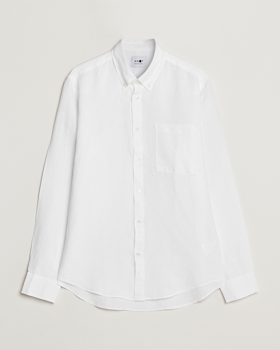 Herr | Skjortor | NN07 | Arne Linen Shirt White