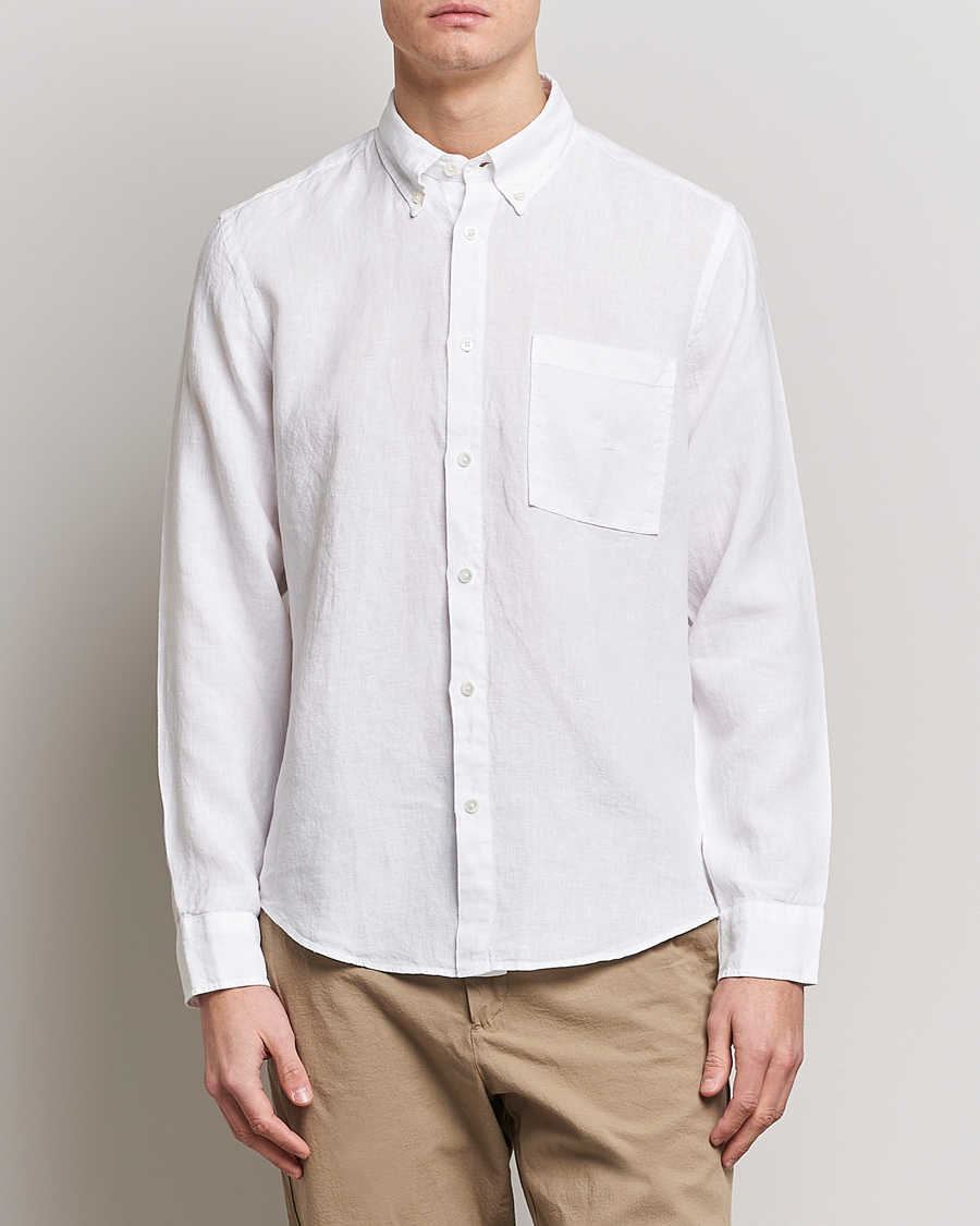 Herr | Kläder | NN07 | Arne Linen Shirt White