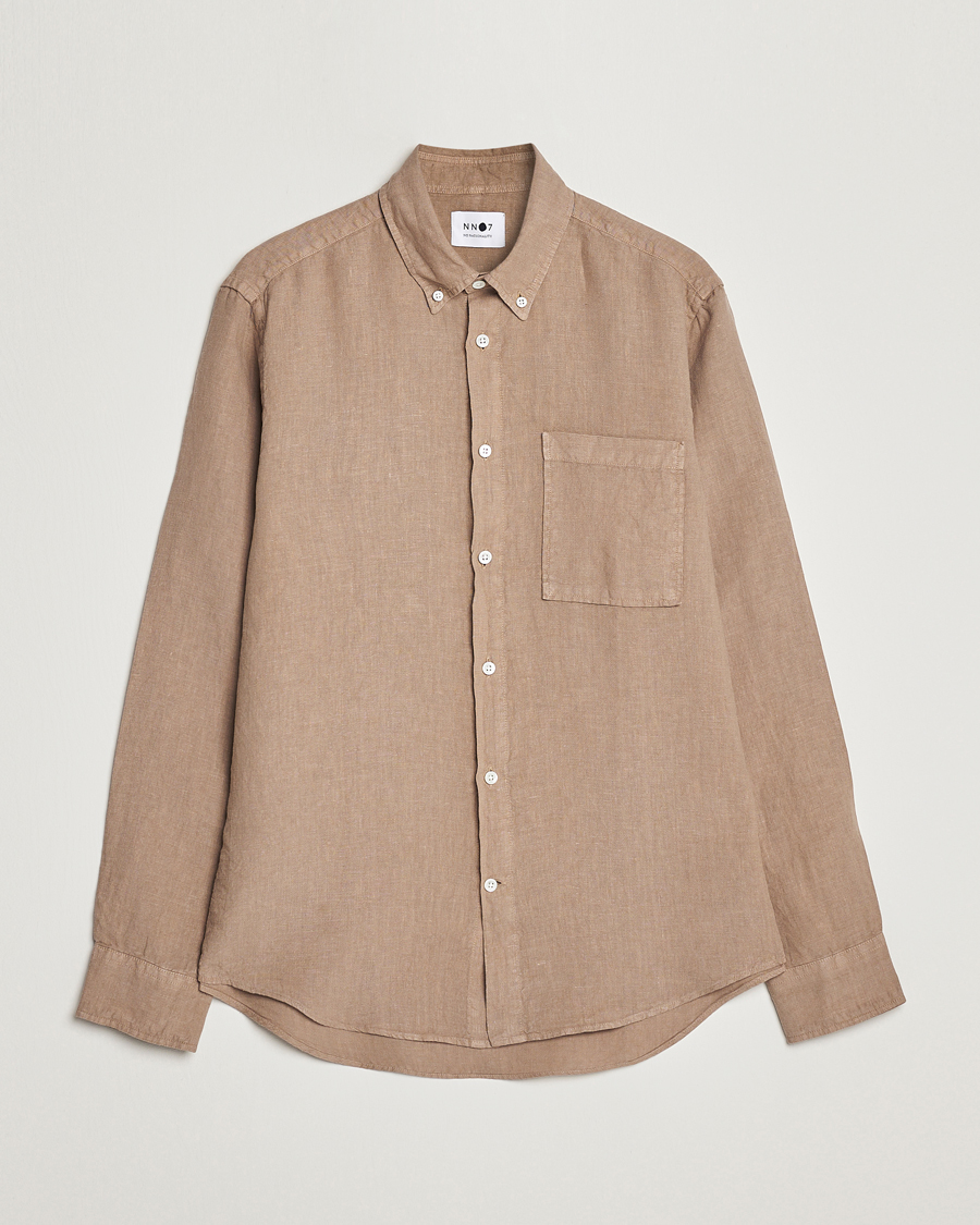 Herr | Skjortor | NN07 | Arne Linen Shirt Greige