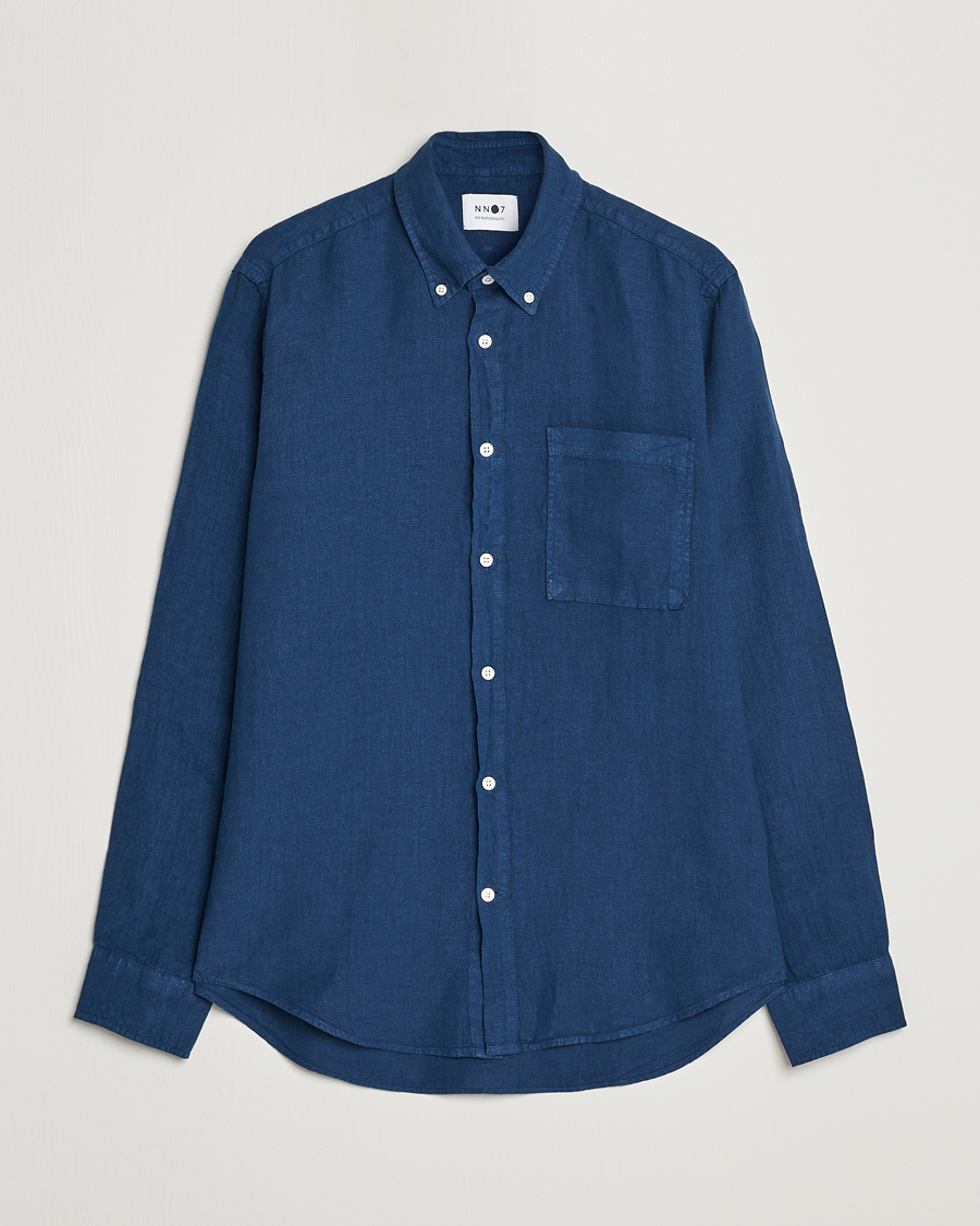 Herr | Skjortor | NN07 | Arne Linen Shirt Sargasso Sea
