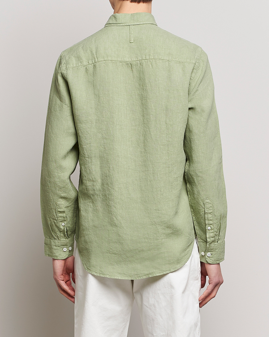 Herr | Skjortor | NN07 | Arne Linen Shirt Pale Green